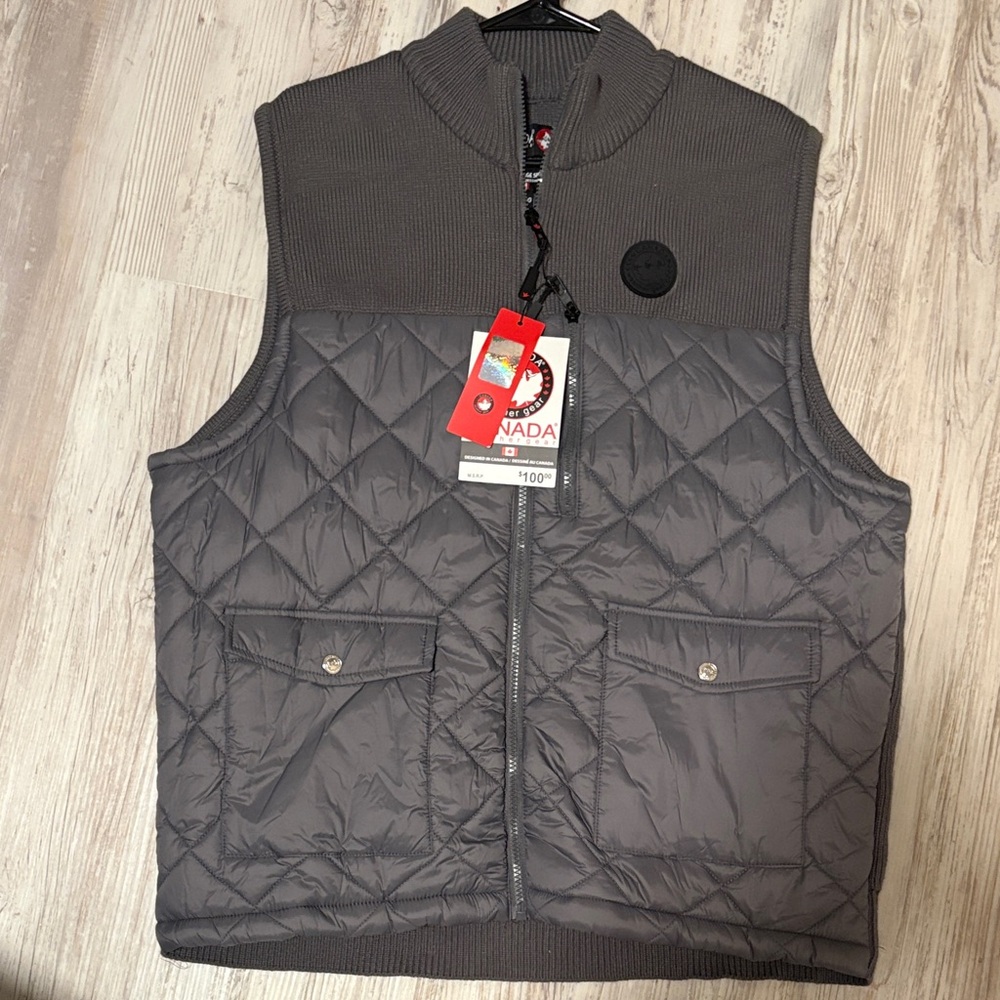 Canada Goose Charcoal Quilted Vest